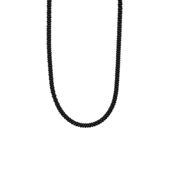 LAGOS Black Caviar Matte Black Ceramic Beaded Necklace, 20"