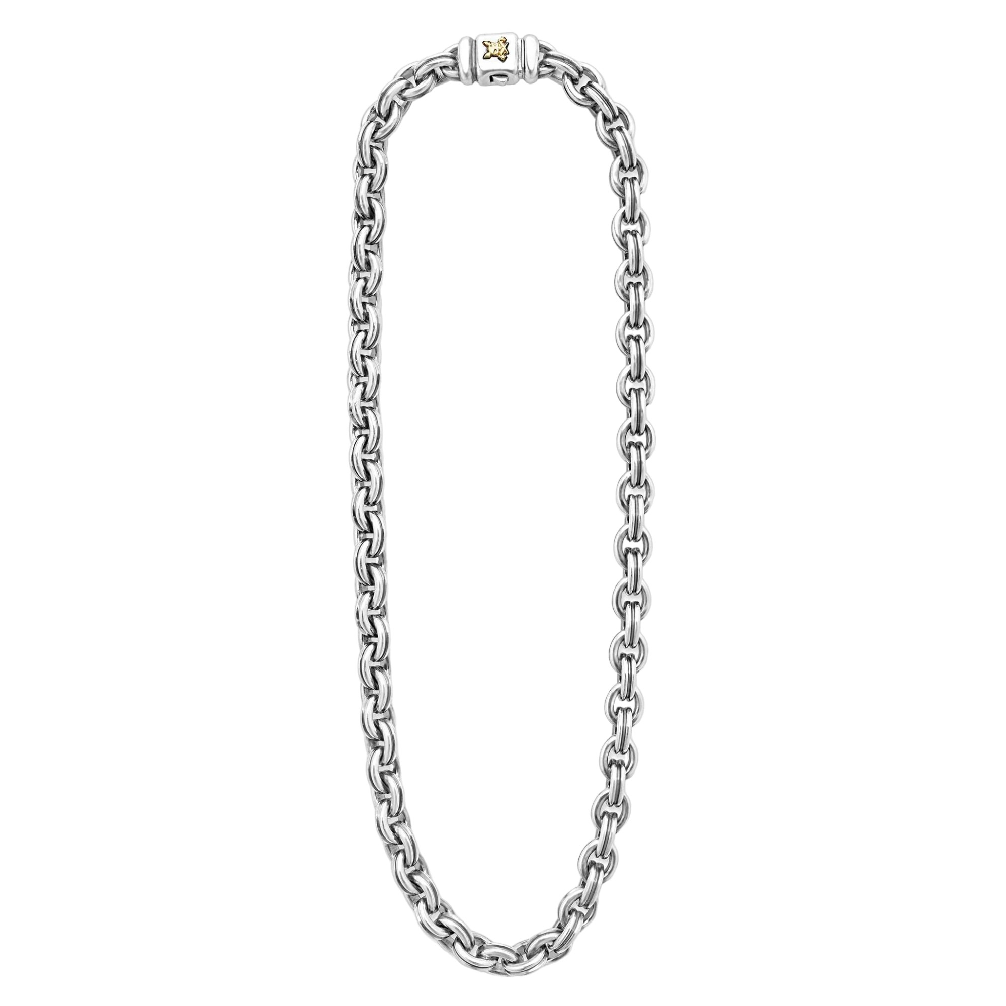 LAGOS Anthem Double Link Chain Necklace, 9.5 mm, 20