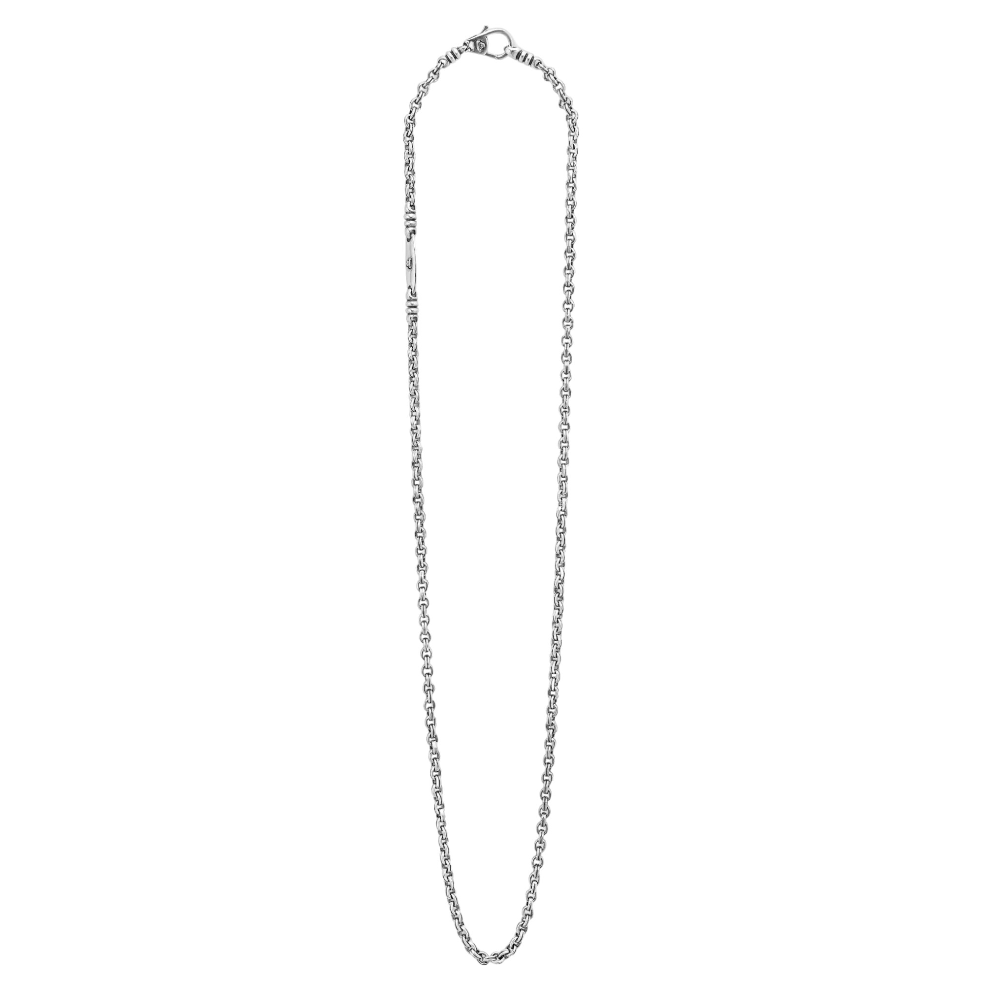LAGOS Anthem Double Link Chain Necklace, 3 mm, 22