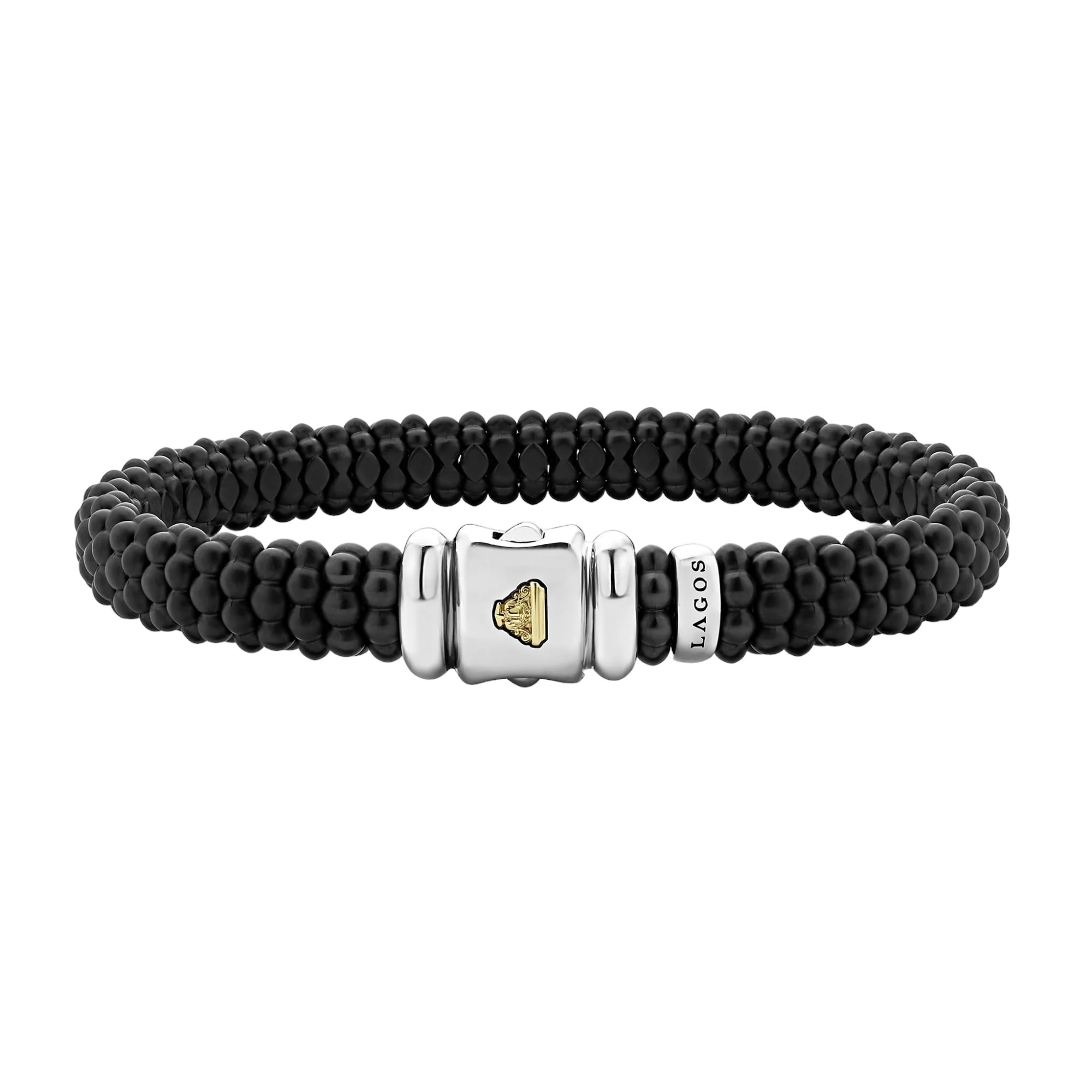 LAGOS Black Caviar Matte Ceramic Beaded Bracelet, 9 mm