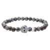 LAGOS Anthem Snowflake Obsidian Skull Bracelet, Size L