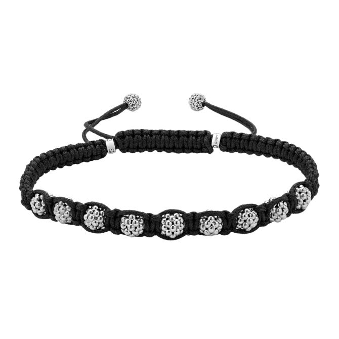 LAGOS Anthem Black Macrame Bracelet, Size L