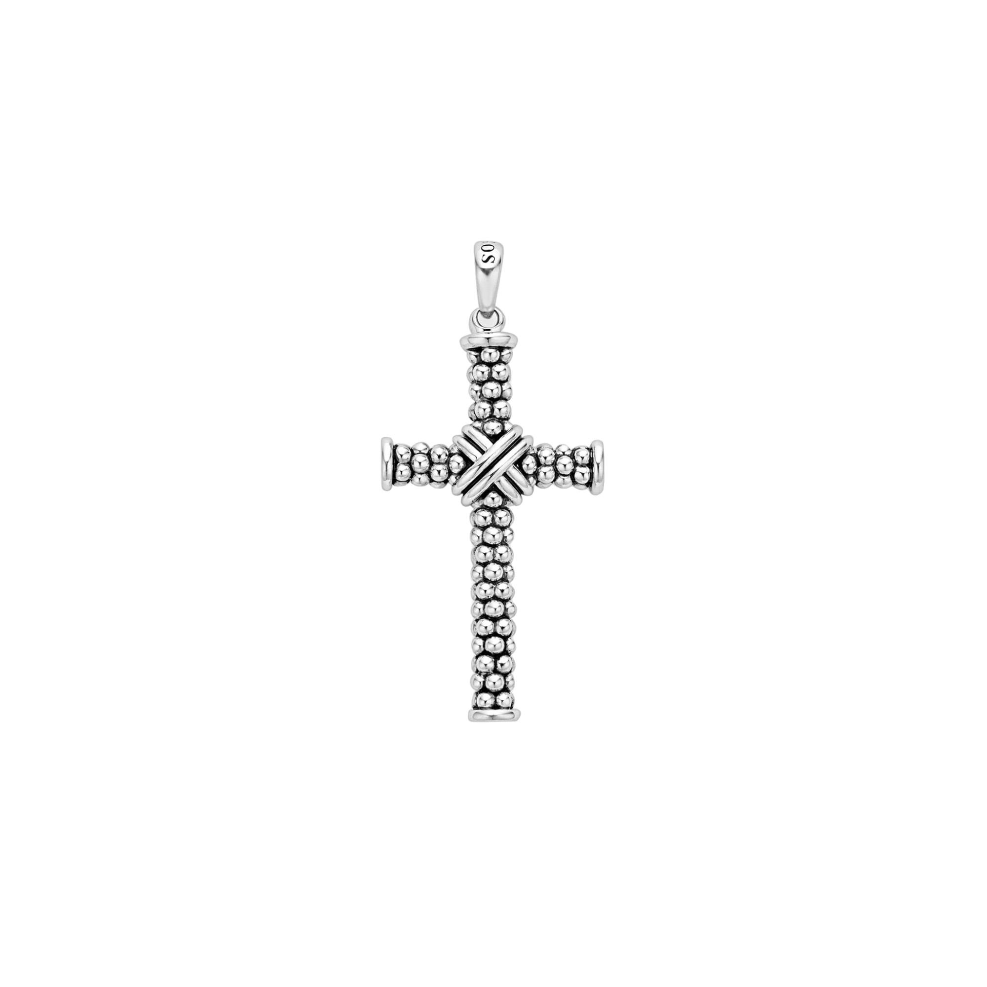 LAGOS Anthem Caviar Beaded X Cross Amulet
