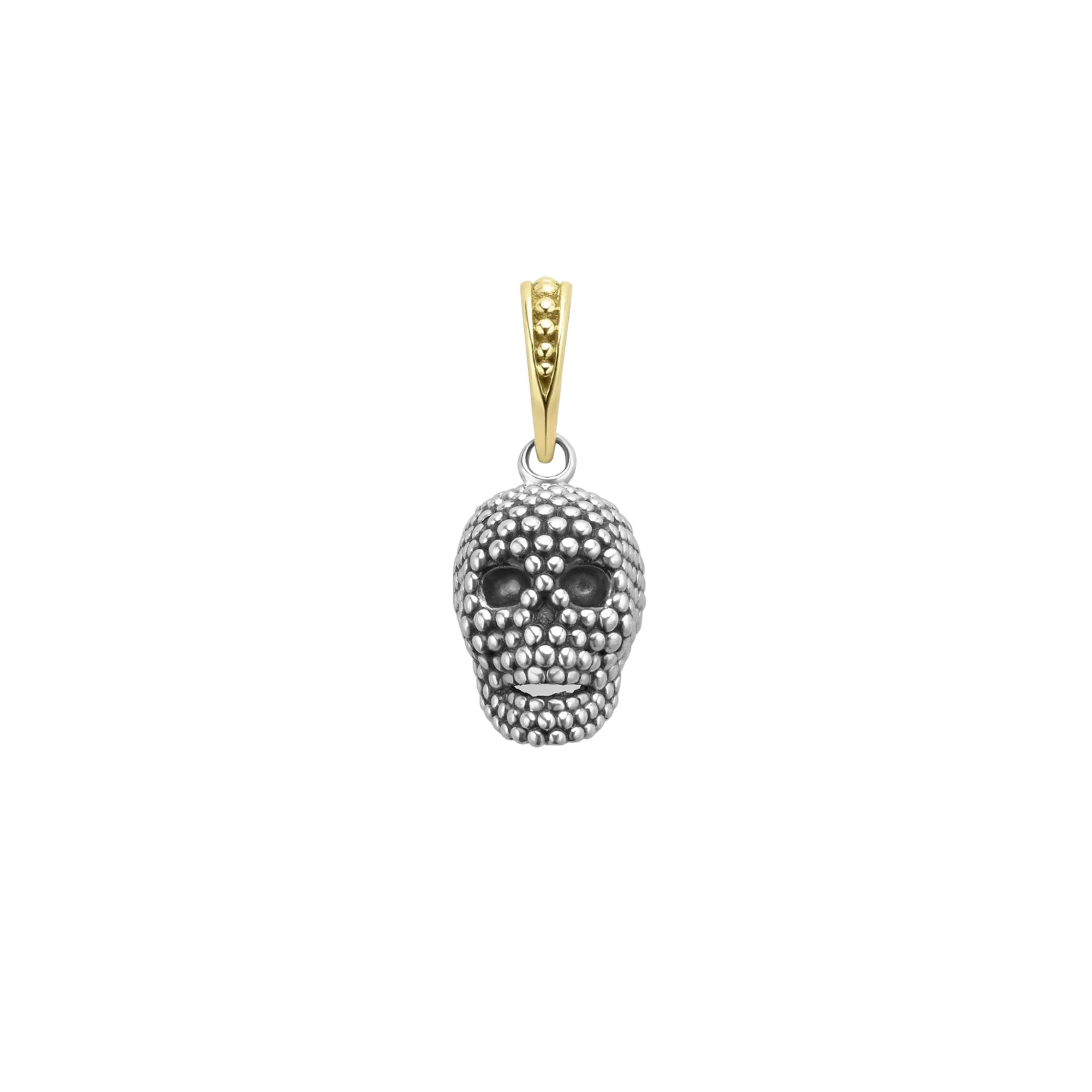 LAGOS Anthem Caviar Beaded Skull Amulet