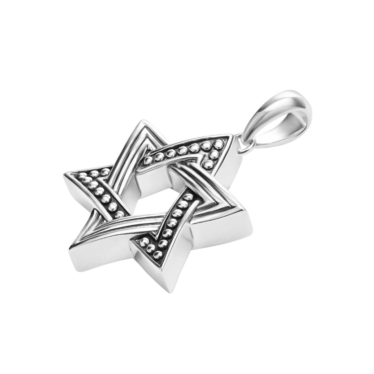 LAGOS Anthem Large Silver Star of David Amulet