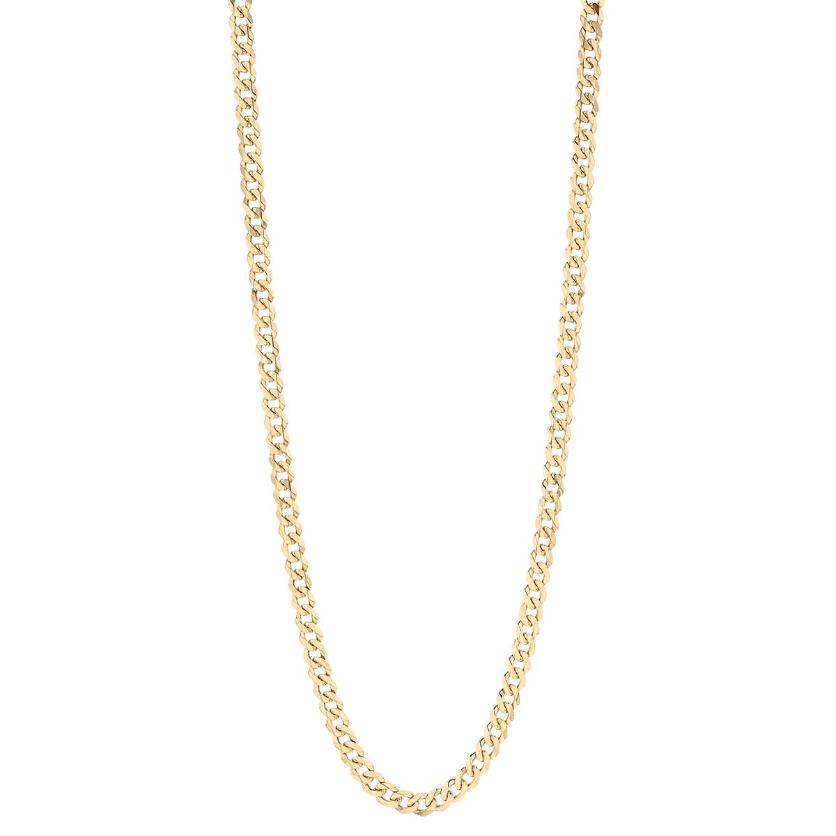 Yellow Gold Men's Franco Chain, 4.95 mm, 24