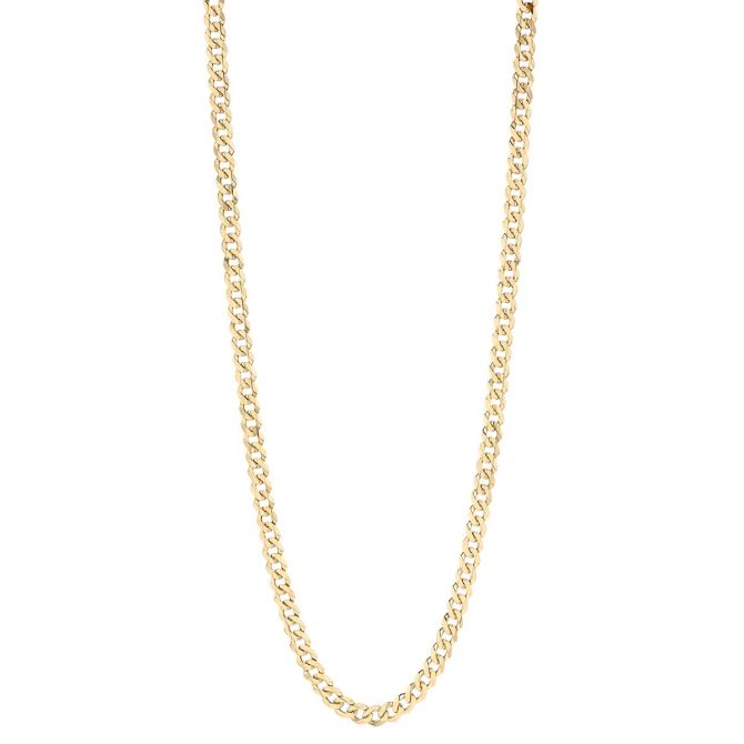 Yellow Gold Men's Franco Chain, 4.95 mm, 24"