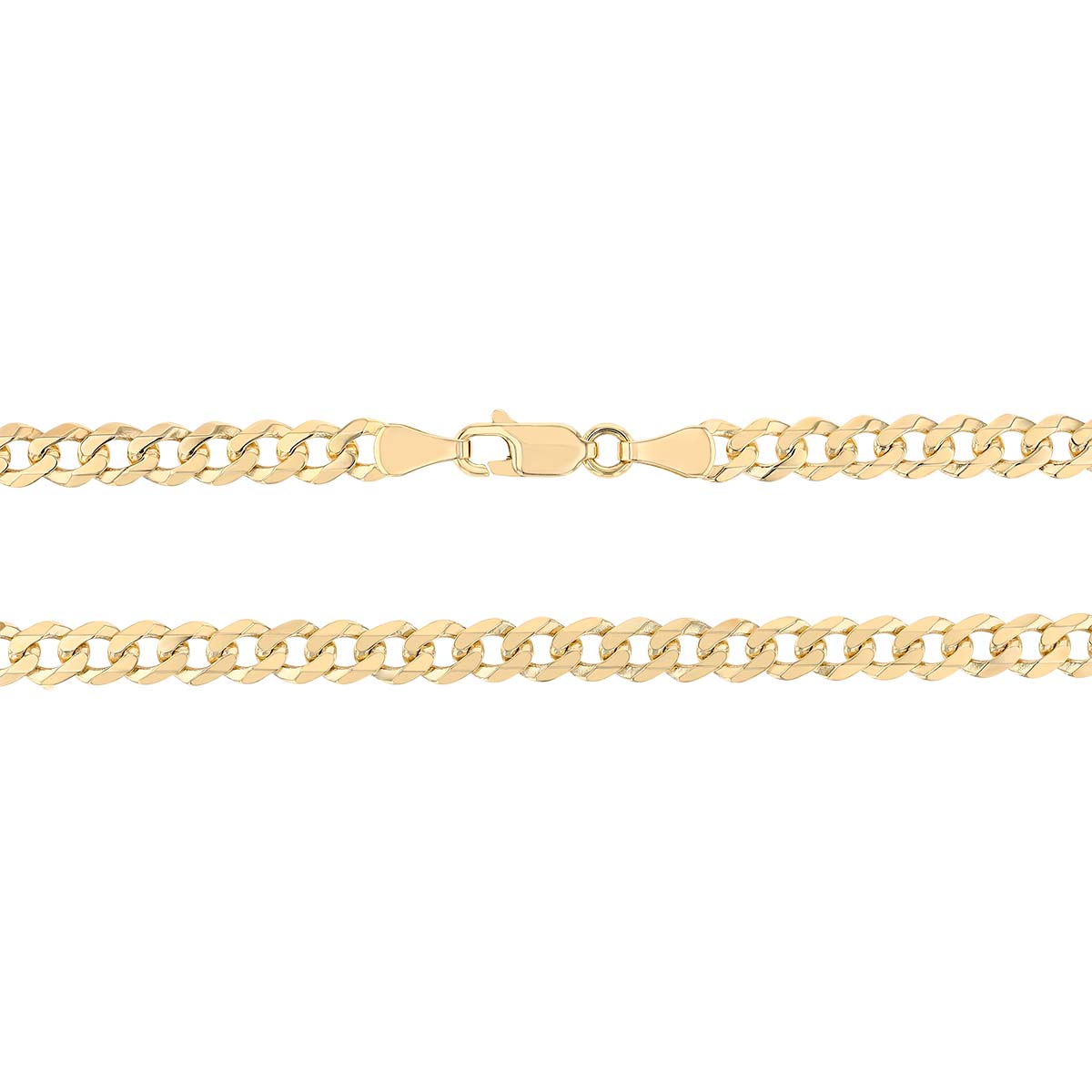 Yellow Gold Men's Franco Chain, 4.95 mm, 24