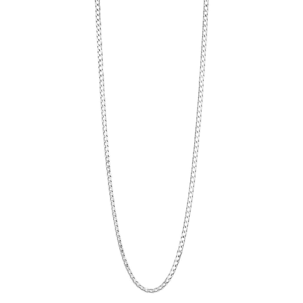 Sterling Silver Men's Curb Chain, 3.45 mm, 24