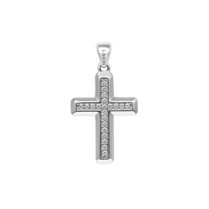 LAGOS Diamond Cross Amulet