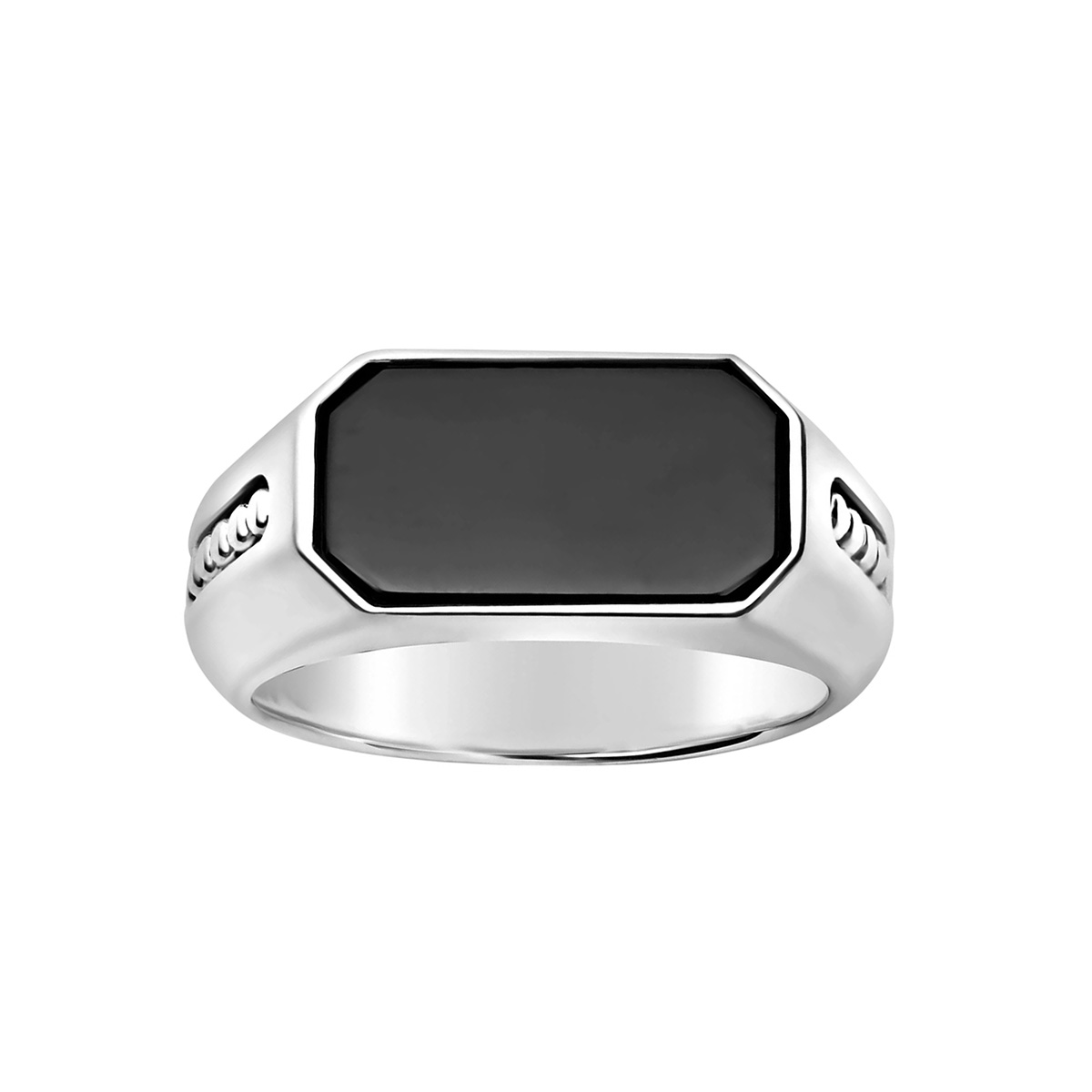 LAGOS Anthem Onyx Octagon Ring in Sterling Silver