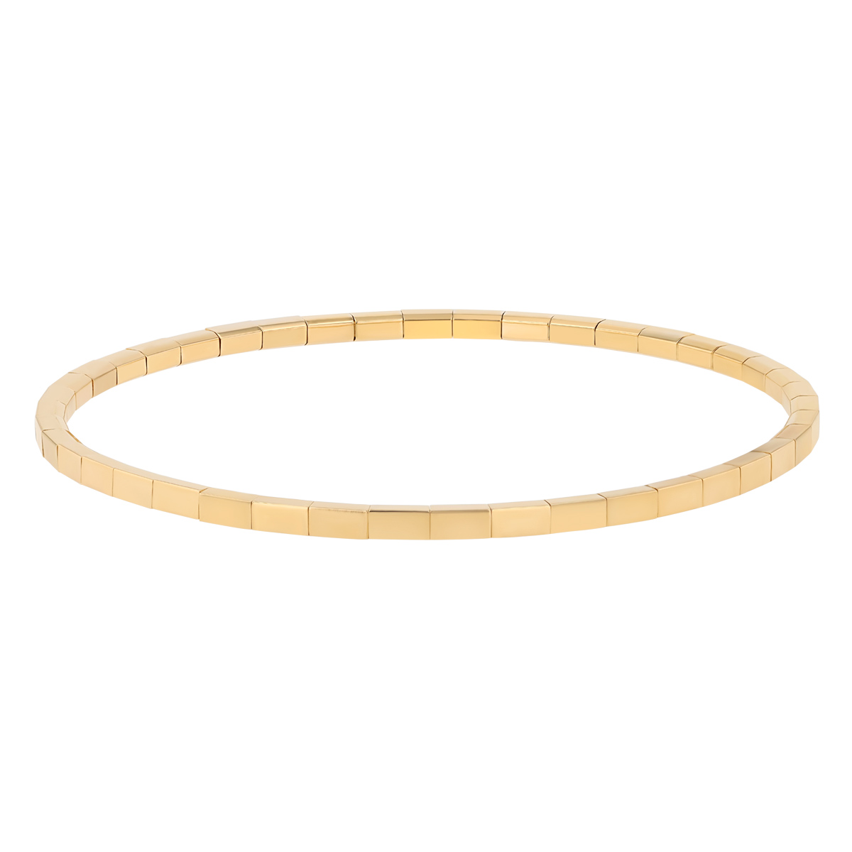 Demeglio Extensible Yellow Gold High Polish Stretch Bracelet