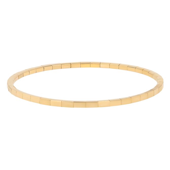 Demeglio Yellow Gold High Polish Stretch Bracelet