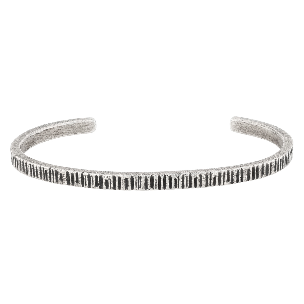 John Varvatos Notched Sterling Silver Cuff Bracelet