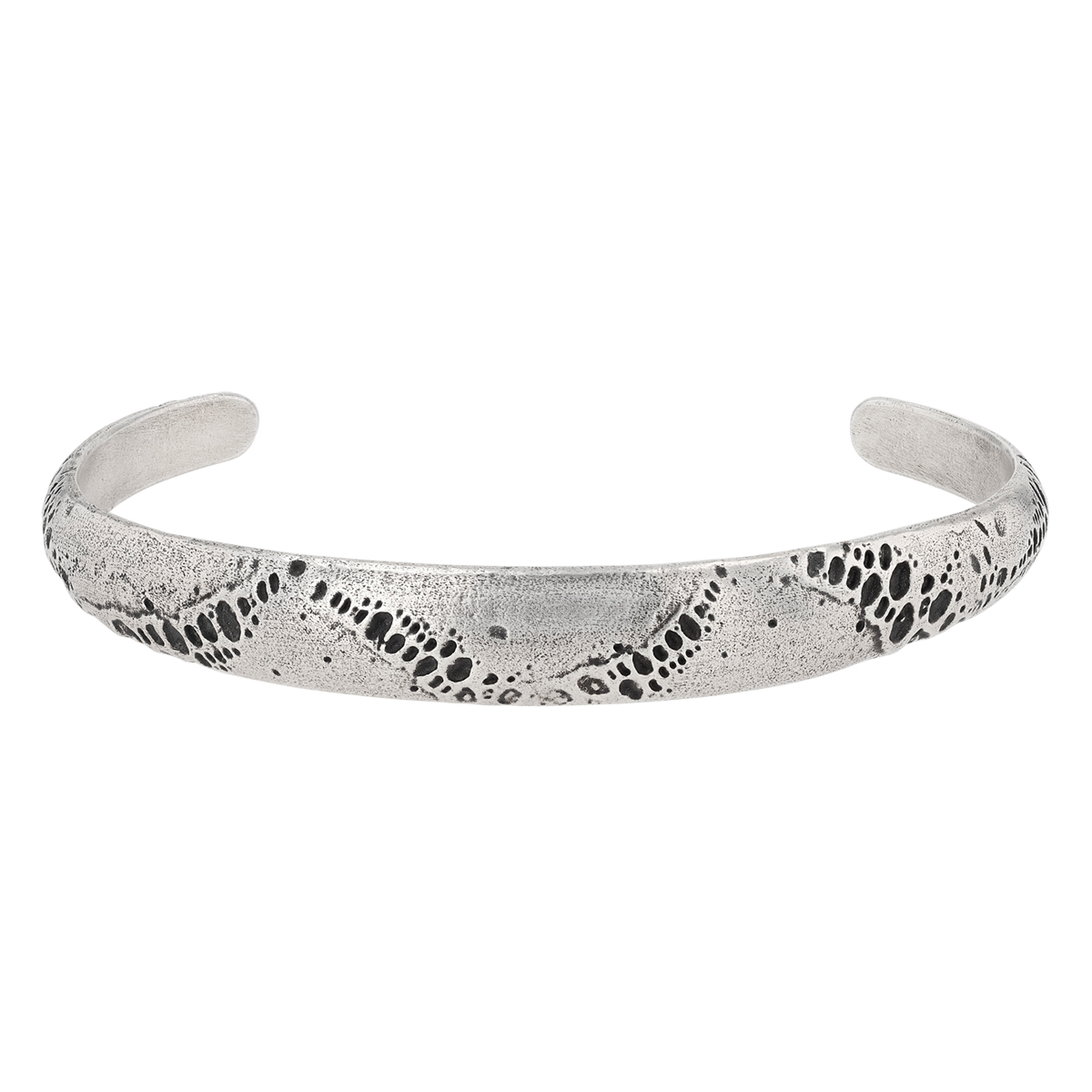 John Varvatos Kiln Distressed Sterling Silver Cuff Bracelet