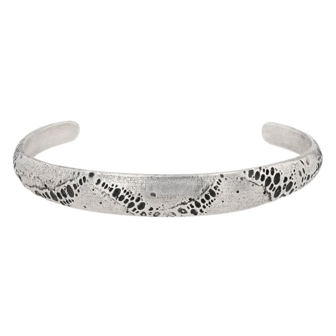 John Varvatos Kiln Distressed Sterling Silver Cuff Bracelet