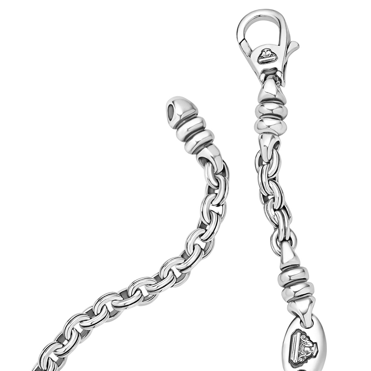 LAGOS Anthem Sterling Silver Double Link Chain Bracelet, 7