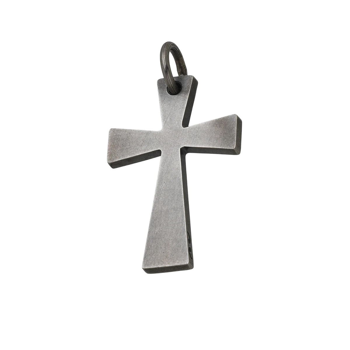 Marco Dal Maso Oxidized Sterling Silver Cross Amulet Charm