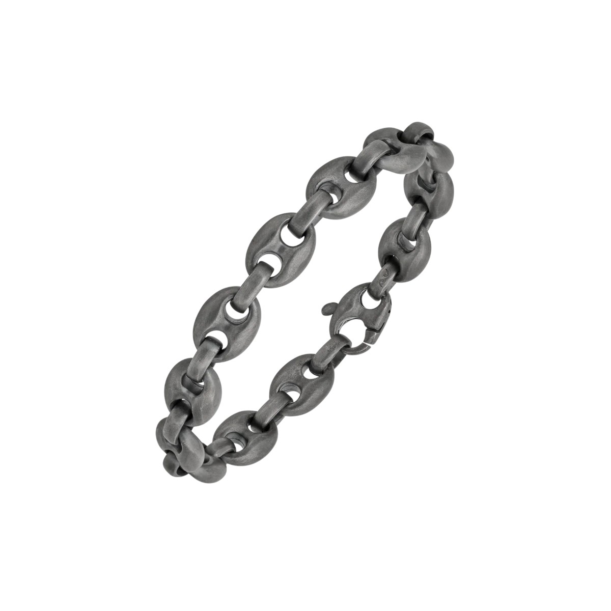 Marco Dal Maso Ulysses Marine Oxidized Sterling Silver Chain Bracelet