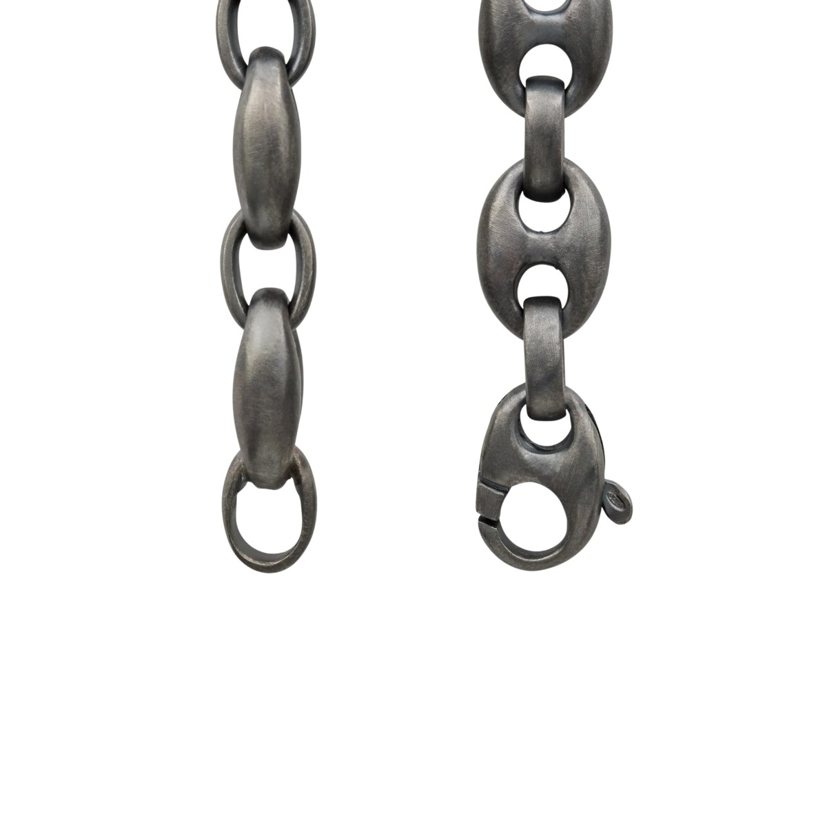 Marco Dal Maso Ulysses Marine Oxidized Sterling Silver Chain Bracelet