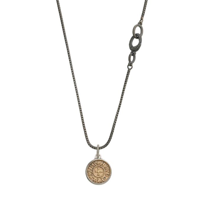 Marco Dal Maso Moneta Yellow Gold Vermeil & Sterling Silver Pendant