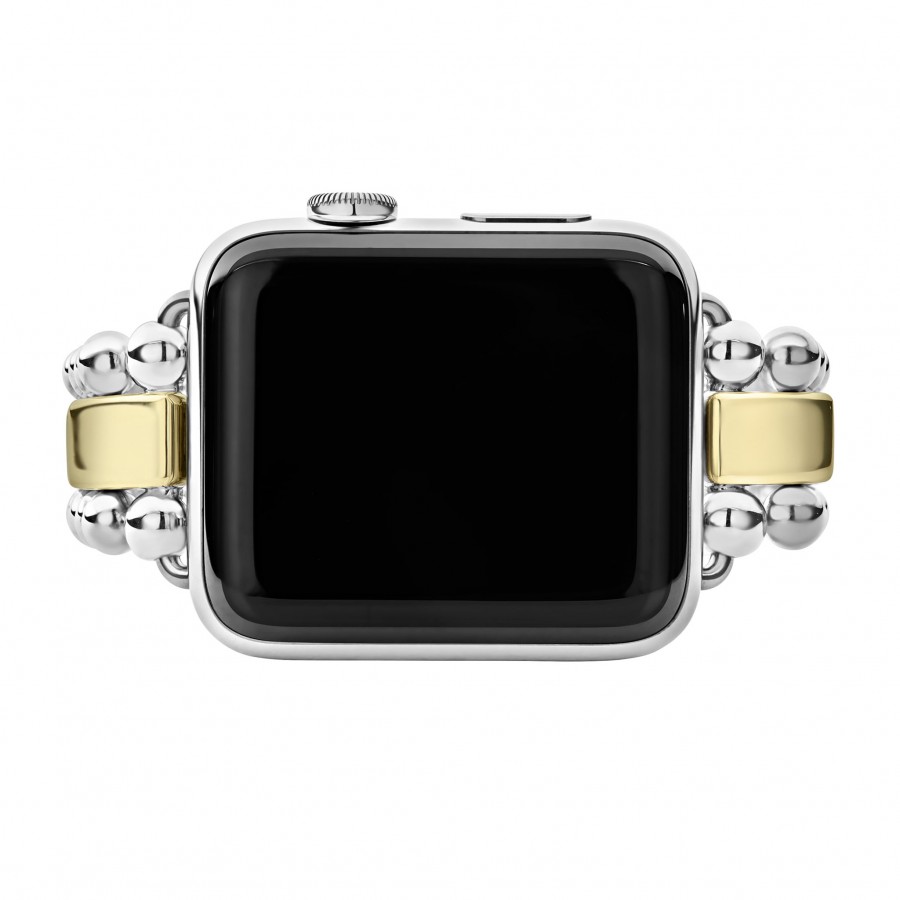 LAGOS Smart Caviar Sterling Silver 18K Gold Watch Bracelet