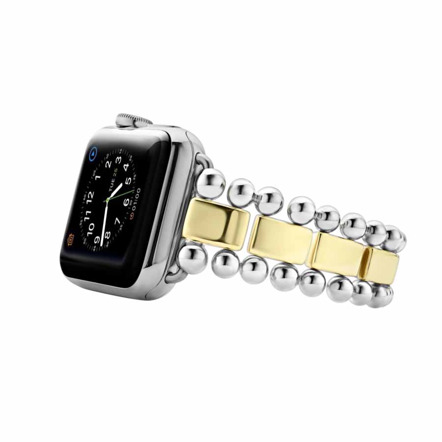 LAGOS Smart Caviar Sterling Silver 18K Gold Watch Bracelet