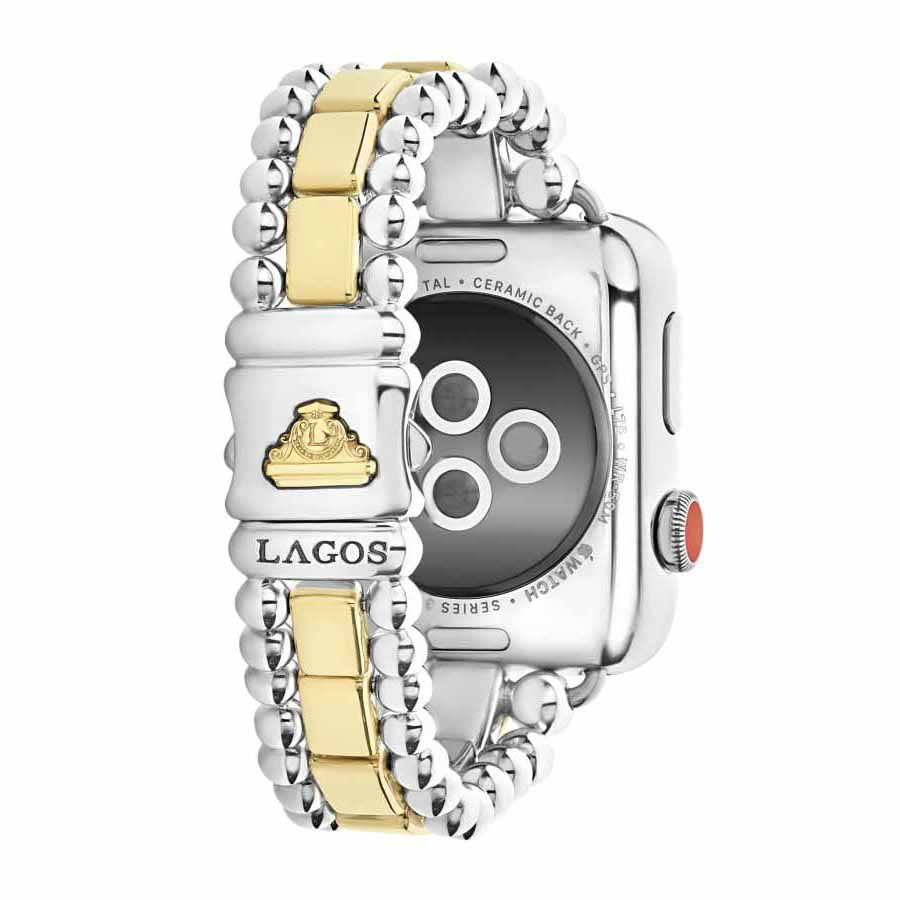 LAGOS Smart Caviar Sterling Silver 18K Gold Watch Bracelet