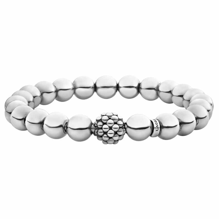 LAGOS Signature Caviar Silver Bead Bracelet