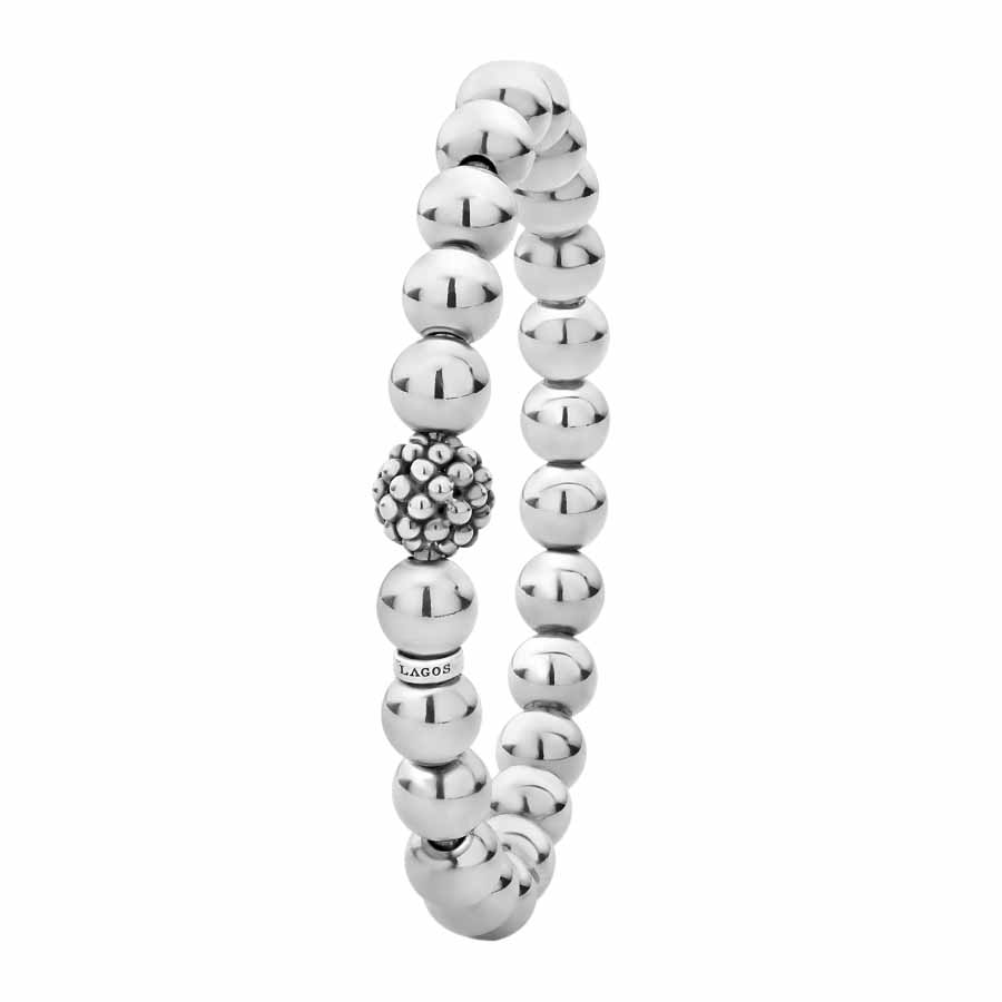 LAGOS Signature Caviar Silver Bead Bracelet