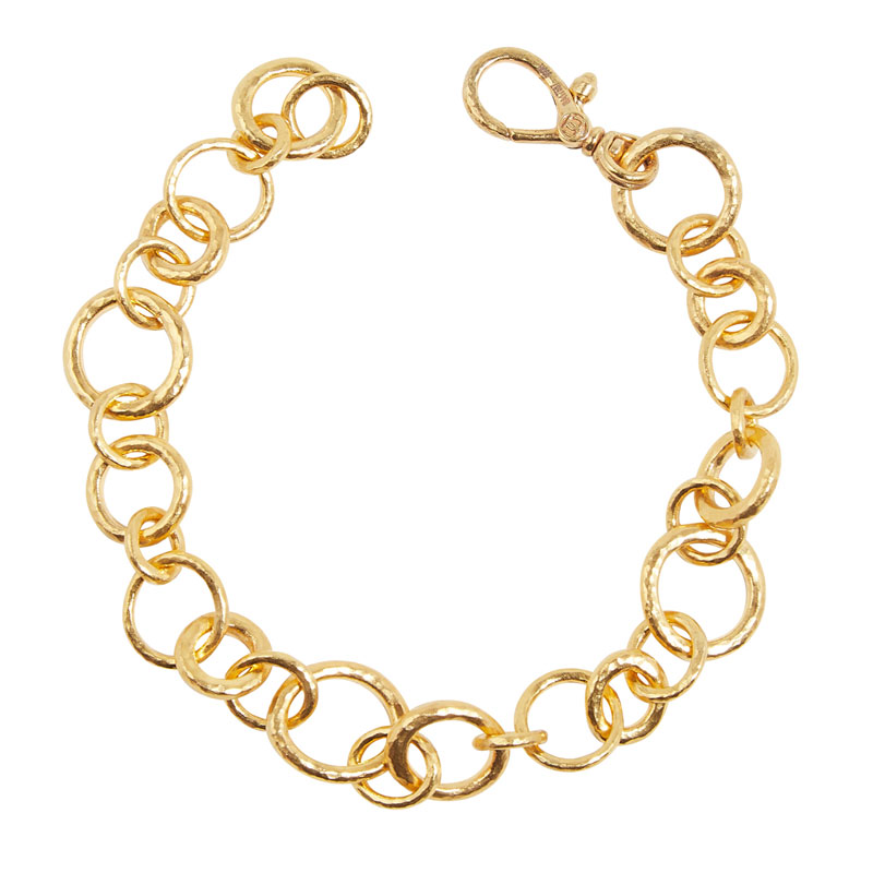Gurhan Hoopla Chain Bracelet, Mixed Round Links, Medium