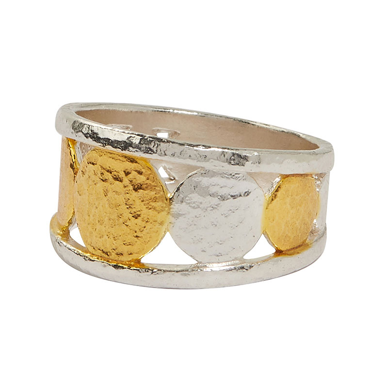 Gurhan Lush Silver & Yellow Tone Ring