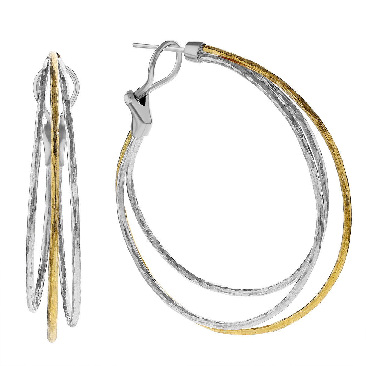 Gurhan Twist Collection Extra Large Triple Hoop Earrings