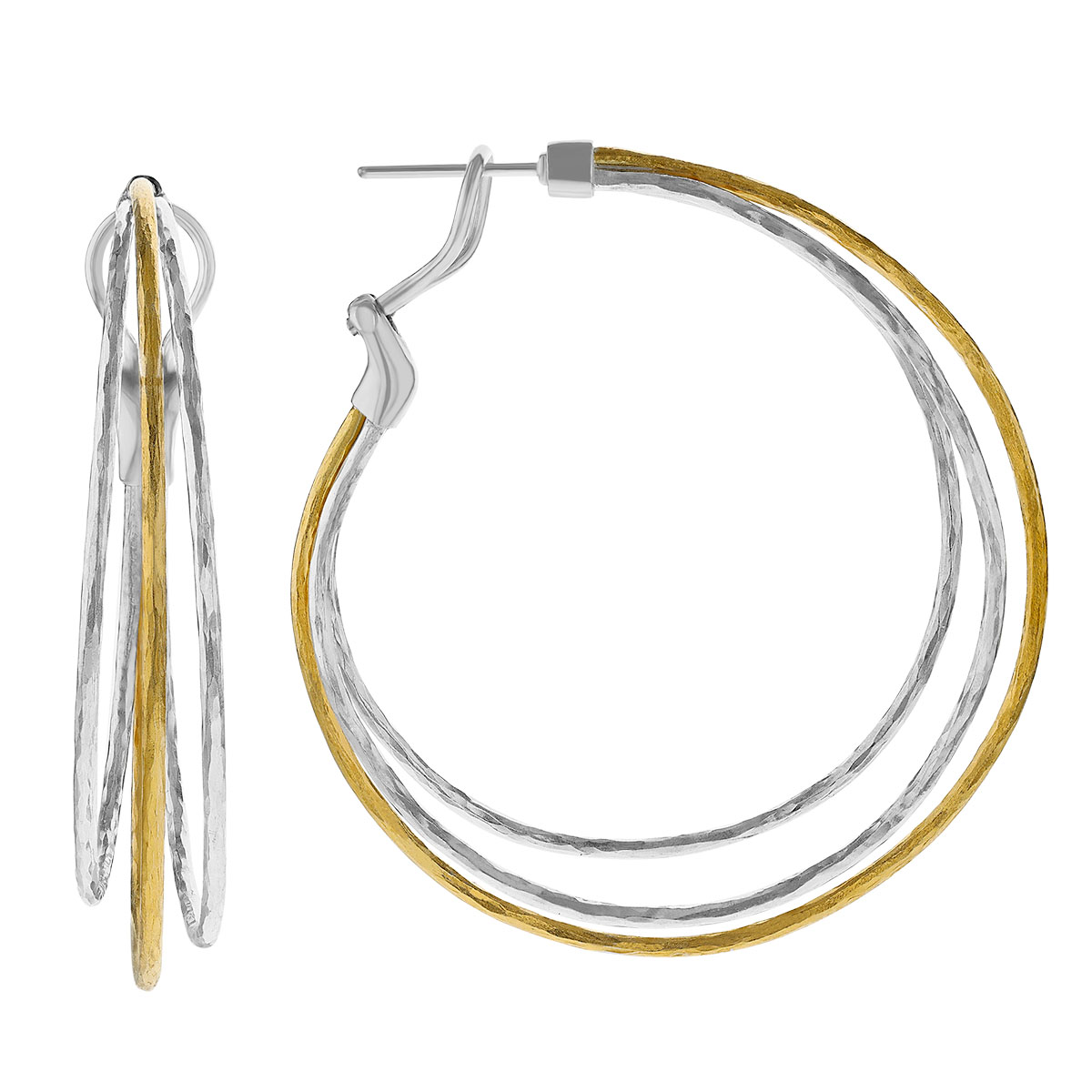 Gurhan Twist Collection Extra Large Triple Hoop Earrings