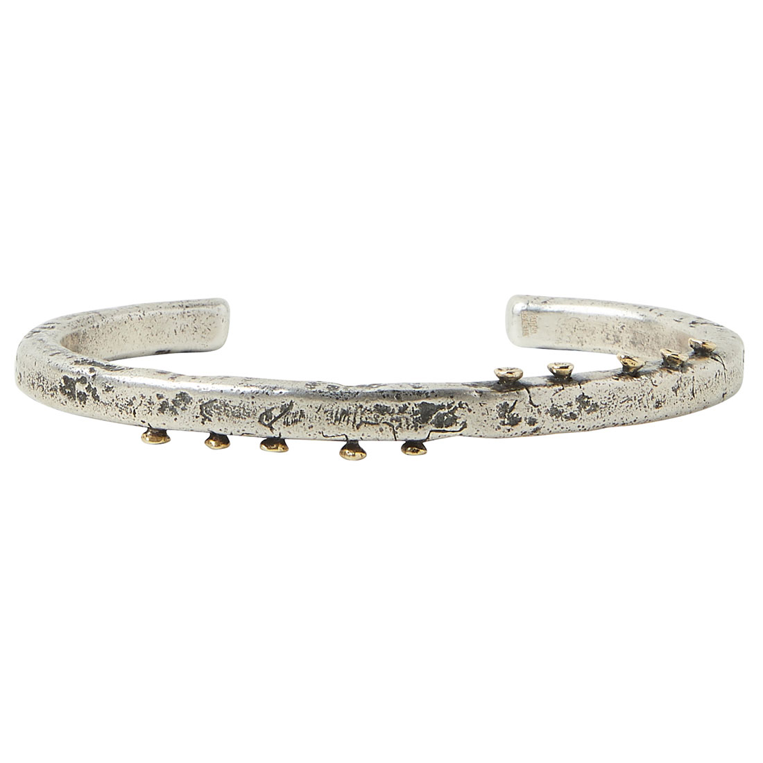 John Varvatos x GURHAN Nails Sterling Silver Bracelet, Narrow Cuff