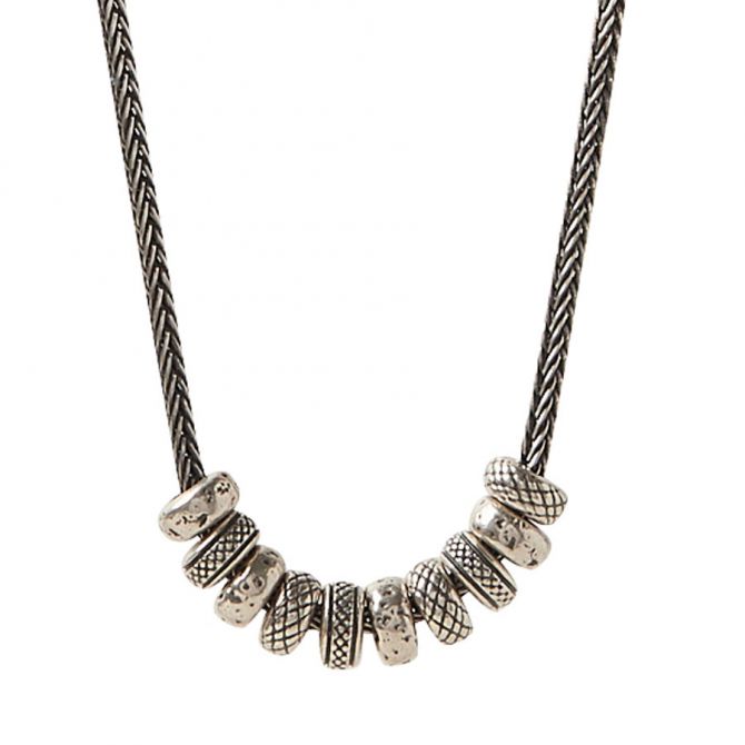 John Varvatos x GURHAN Simit Sterling Silver Necklace, Textured Beads