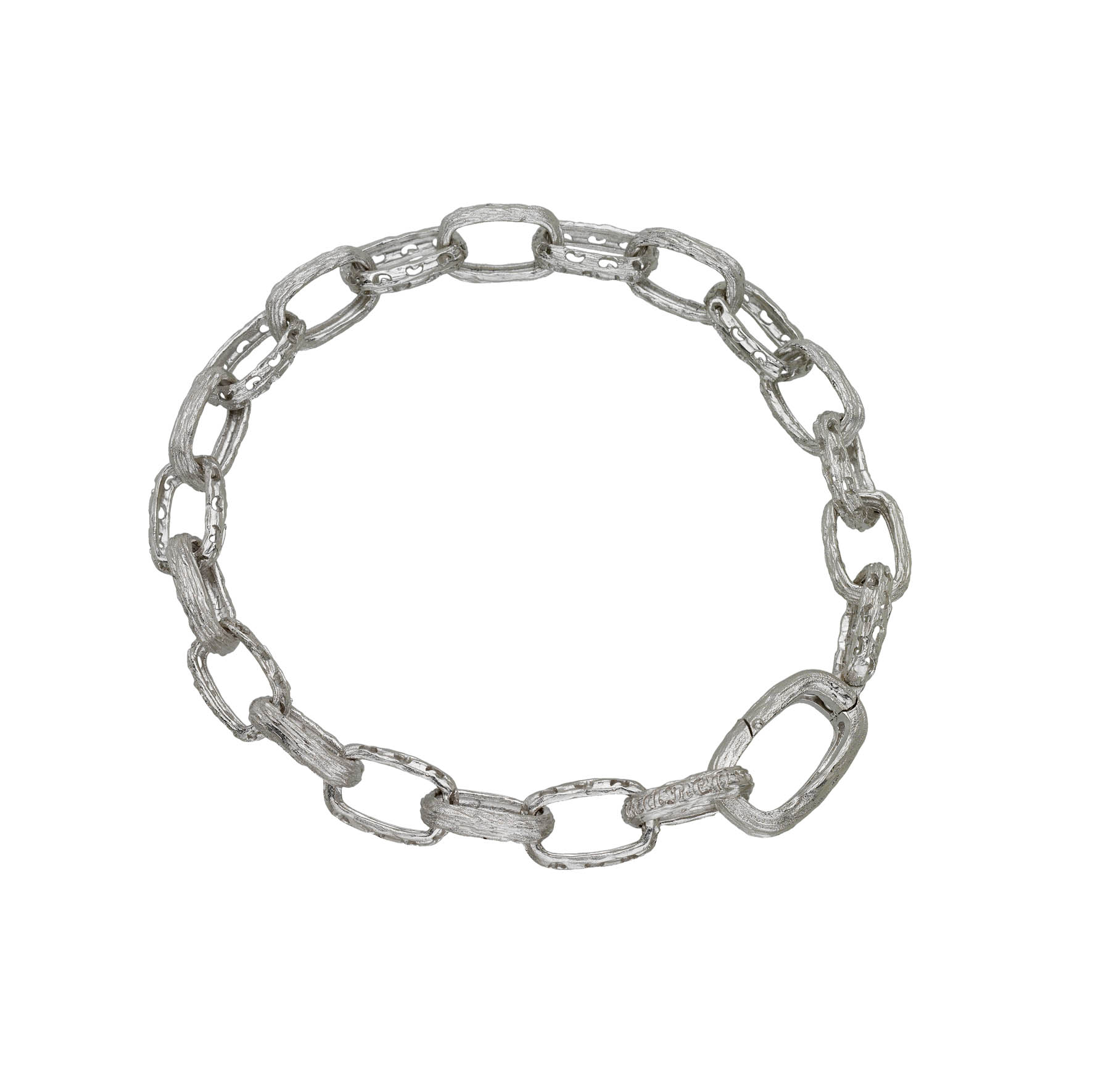 Marco Dal Maso Warrior Sterling Silver Link Bracelet