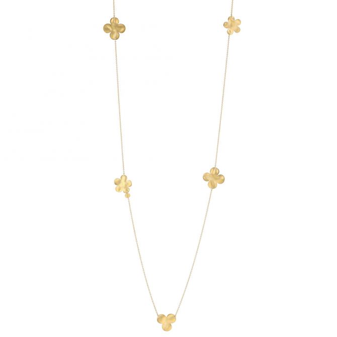 Marika Yellow Gold Clover Necklace