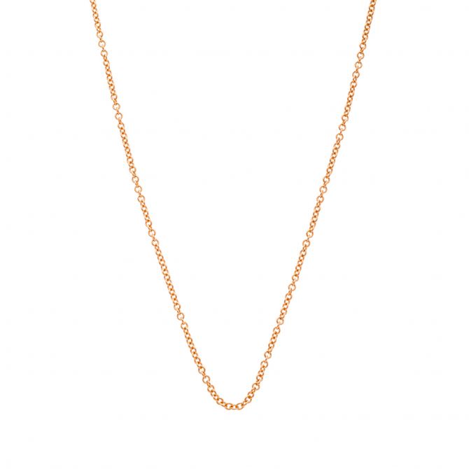 Rose Gold Oval Link Chain, 18"
