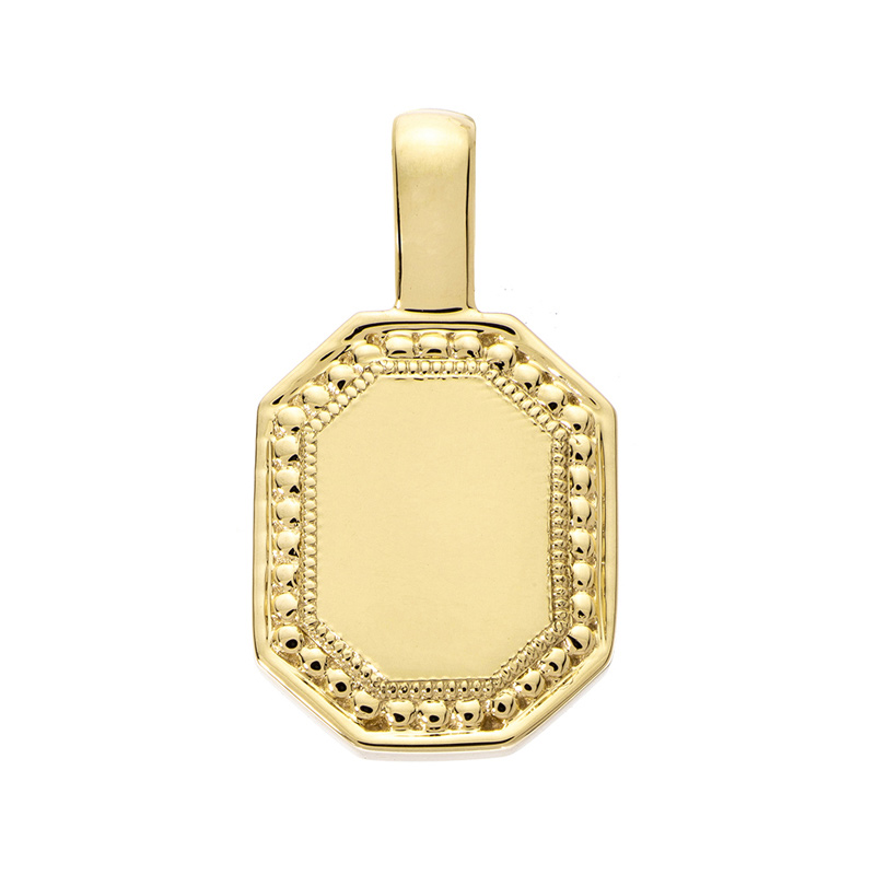 Sethi Couture P.S. Small Tag Charm in Yellow Gold