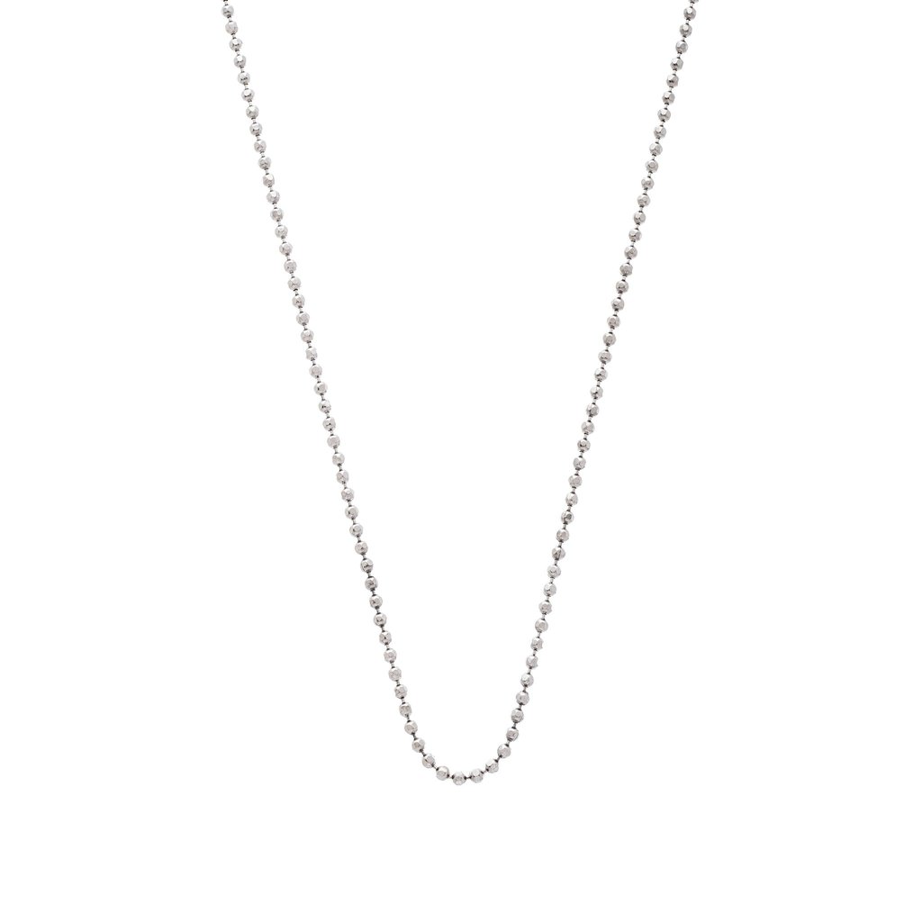 White Gold Ball Chain, 16