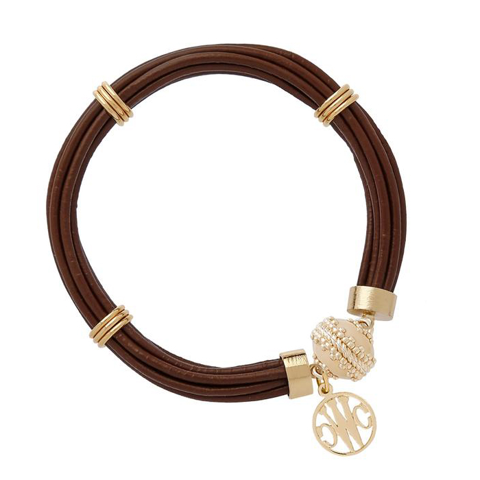 Clara Williams Aspen Leather Chocolate Bracelet