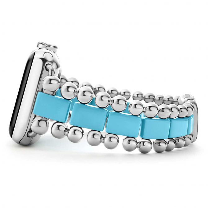 LAGOS Smart Caviar Blue Ceramic Watch Bracelet, 38-44mm