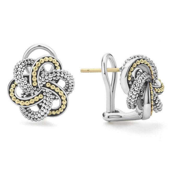 Lagos love knot stud earrings sale