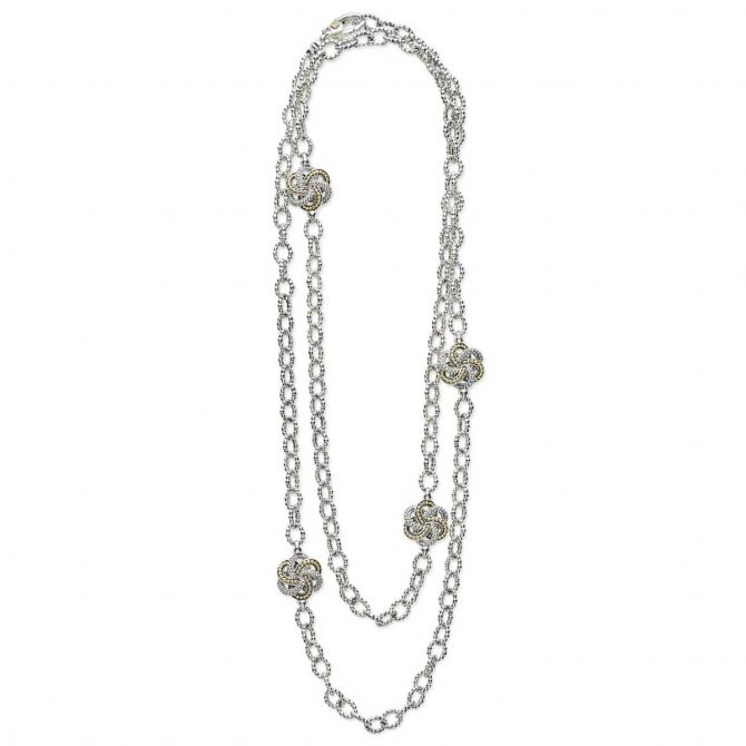 LAGOS Love Knot Necklace Multi Strand