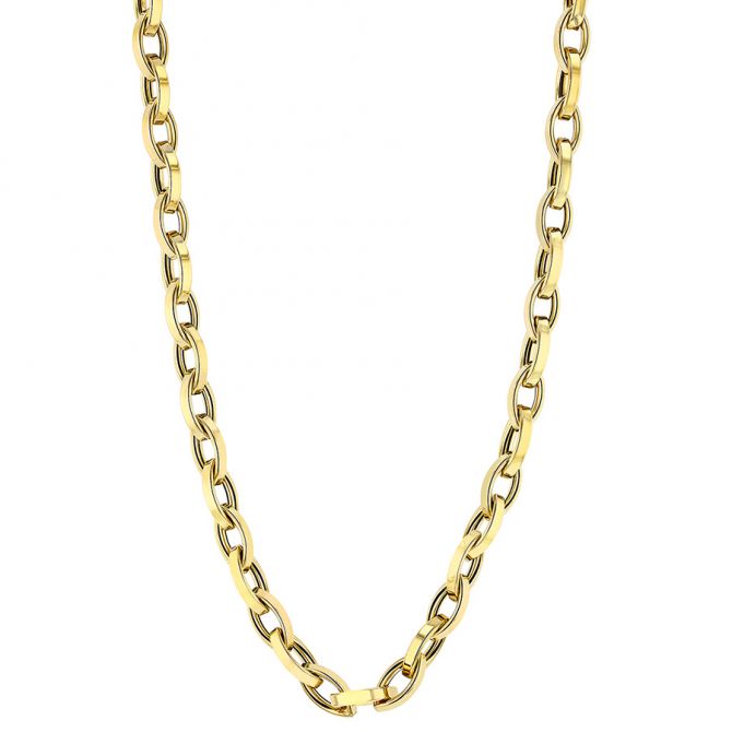 Roberto Coin Yellow Gold Almond Link Chain Necklace, 22"