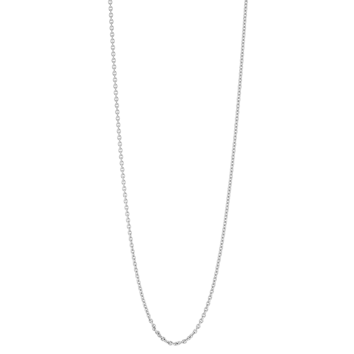 White Gold 0.90 mm Cable Chain Necklace, 22