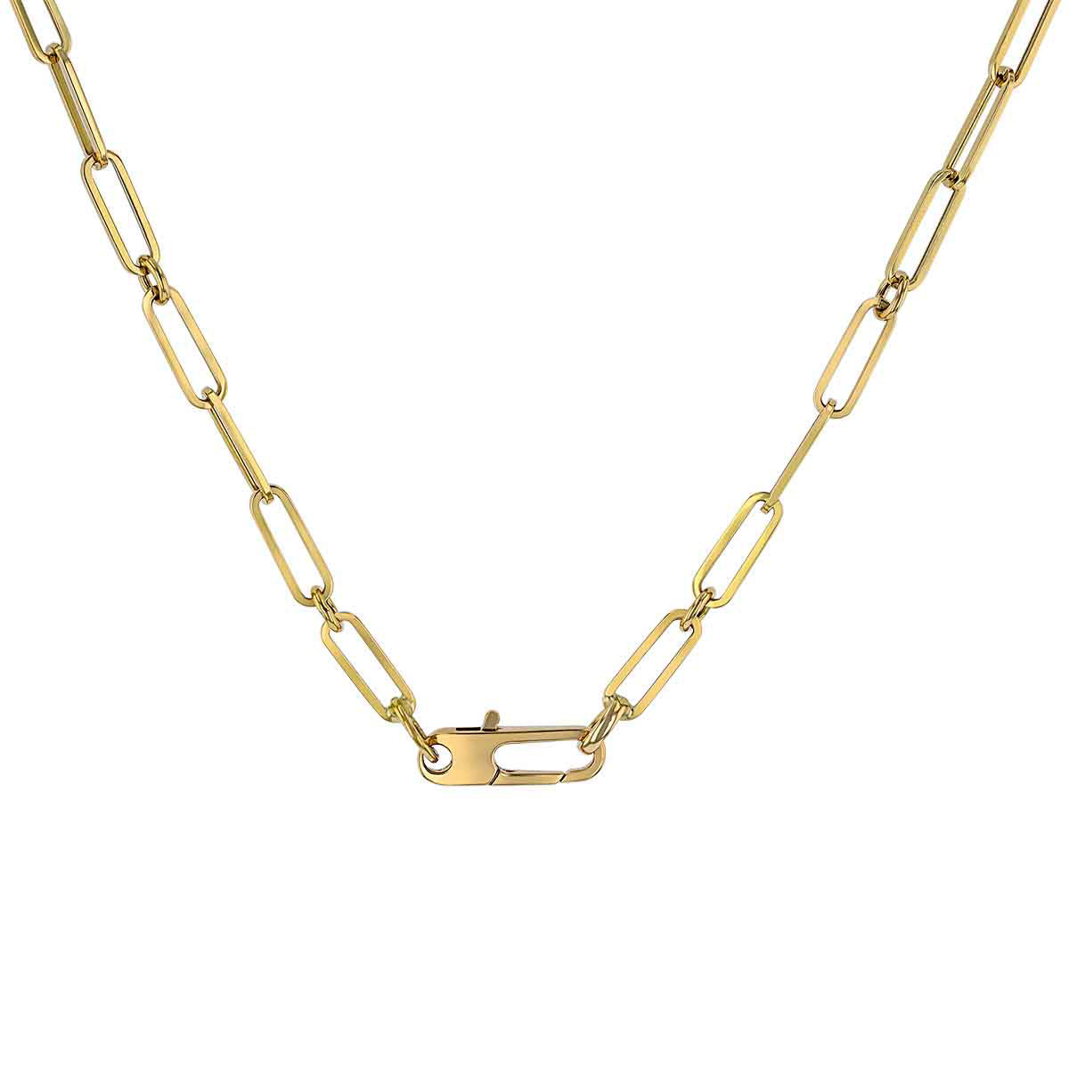 Roberto Coin Oro Classic Yellow Gold Fine Paperclip & Round Link Chain, 22