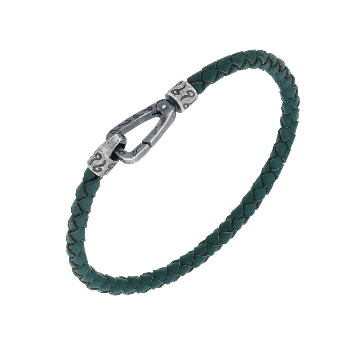 Marco Dal Maso LASH Single Leather Cord Bracelet, Blue
