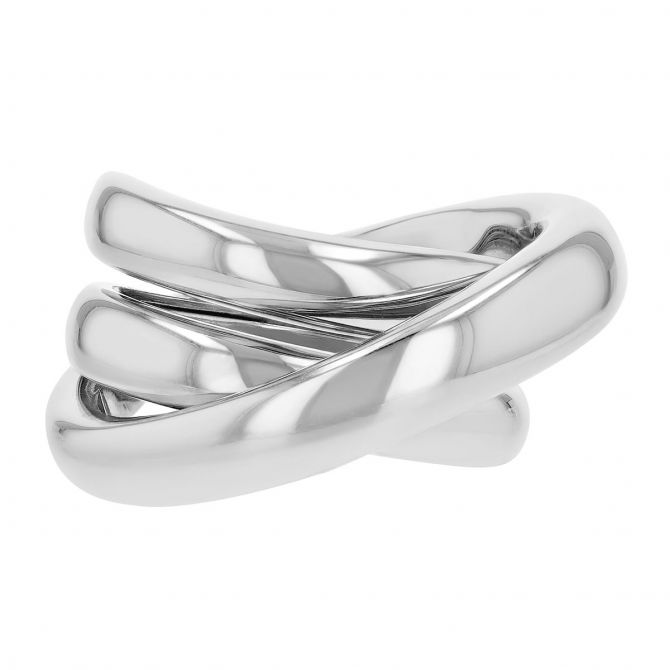 Pesavento Sterling Silver Criss Cross Ring